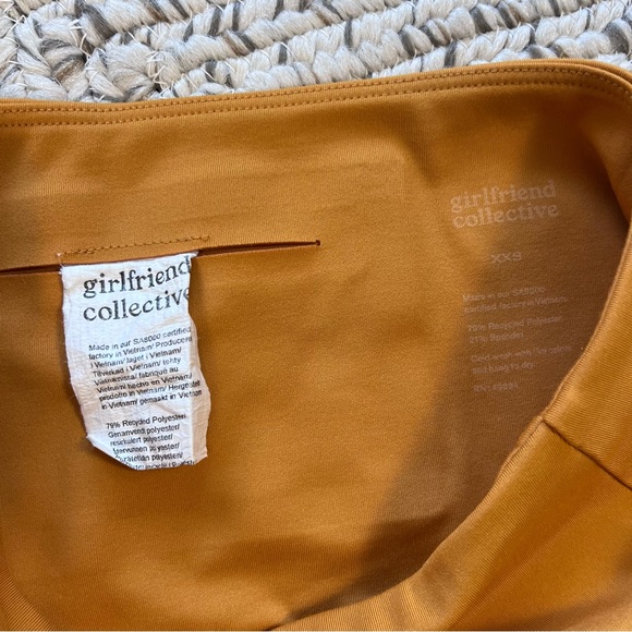 Girlfriend Collective Compressive High Rise Full Length Legging in Saddle - Picture 10 of 11